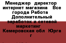 Менеджер (директор) интернет-магазина - Все города Работа » Дополнительный заработок и сетевой маркетинг   . Кемеровская обл.,Юрга г.